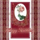 GIFT TAG Birthday Rose